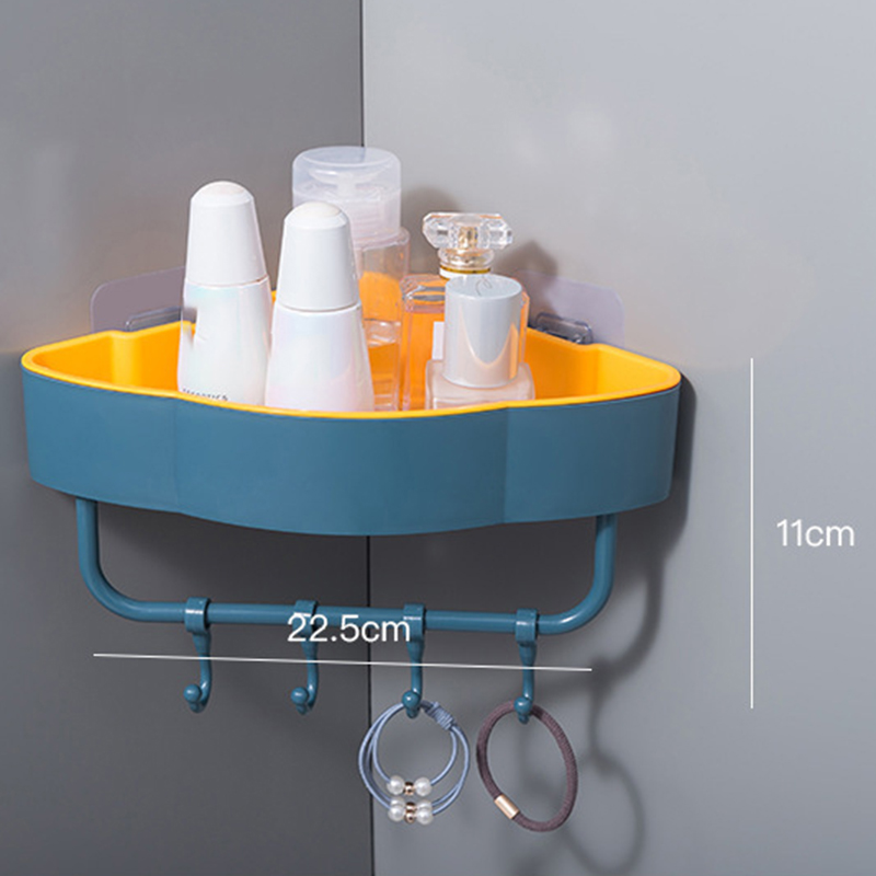 Bathroom Corner Storage Rack Organizer Shower Wall Shelf With Suction Cup  Home Corner Kitchen Bathroom Shelves Wy418 - Bathroom Shelves - AliExpress