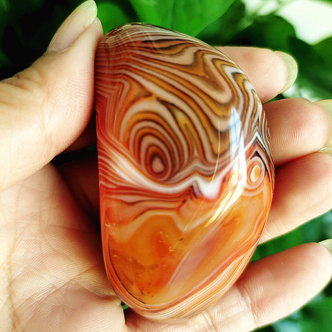 Natural stone Sardonyx agate palm stones playthings small stones and crystals healing crystals ► Photo 1/6