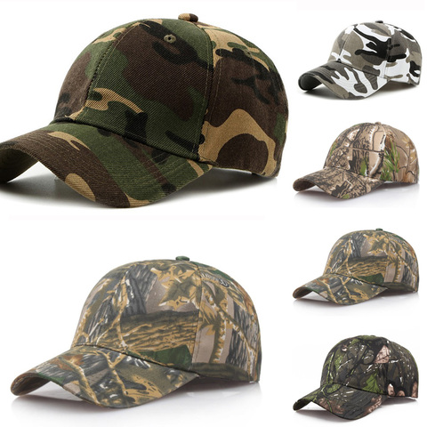 2022 Outdoor Sport Snap back Caps Camouflage Hat Simplicity Tactical Military Army Camo Hunting Cap Hat For Men Adult Cap ► Photo 1/6