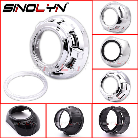 Sinolyn 2.5/3.0 Headlight Lens Dust Bezel Shrouds For LED HID Projector Lens For WST/Hella 3R G5/Koito Q5 Bezels Car Accessories ► Photo 1/6