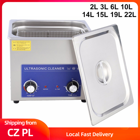 2/3/6/10/14/15/19/22L Ultrasonic Cleaner Timing Jewelry Watch Glasses Washer Cleaning Machine Stainless Steel Bath Sonic Cleaner ► Photo 1/6