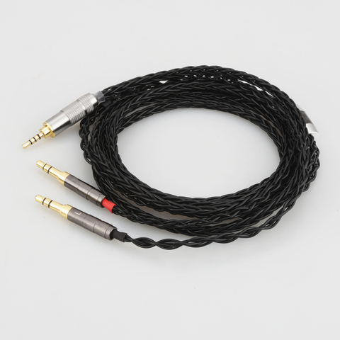 High Quality Audiocrast Silver Headphone Upgrade Cable for Sundara Aventho/Focal Elegia/t1 t5p/D600 D7200 /MDR-Z7 MDR-Z1R ► Photo 1/6