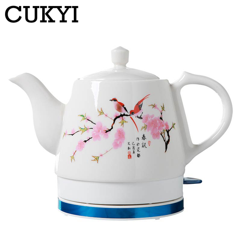 CUKYI 1.0L Electric Ceramic Tea Kettle with detachable base and boil dry protection kicthen tools Household health ► Photo 1/4