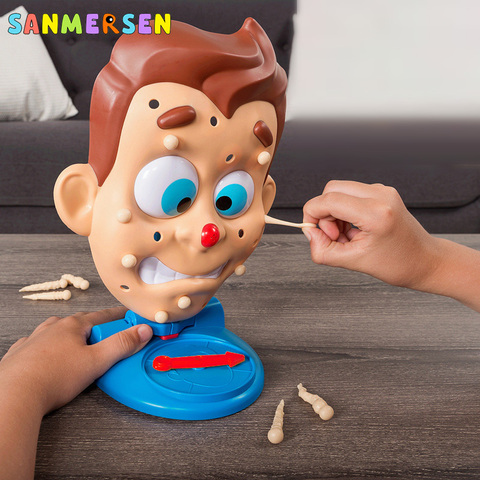 Family Party Simulate Face Squeeze Acne Toy Water Spray Popping Pimple Parent-Child Board Games Funny Christmas Novelty Toys ► Photo 1/6