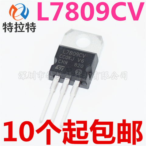 10pcs/lot L7809CV L7809 TO220 7809 LM7809 MC7809 TO-220 new and original IC Chipset ► Photo 1/3