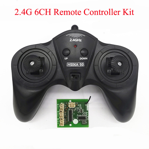 1Set DIY Toy Model Remote Controller Receiver Kit 6CH 2.4G Transmitter 50M Distance Drive Carbon Brush Motor for RC Car Boat ► Photo 1/6