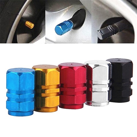 4PCS/Lot Car Tire Valve Stem Caps Bolt-in Aluminum Theftproof Valve Caps Car Wheel Tires Valves Tyre Stem Air Caps ► Photo 1/6