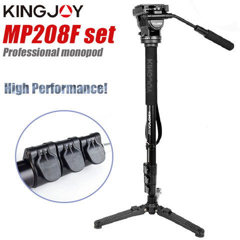 Kingjoy MP208F Set Professional Monopod Set Dslr For All Models Camera Tripod Stand Para Movil Flexible Tripe Stativ SLR DSLR ► Photo 1/6