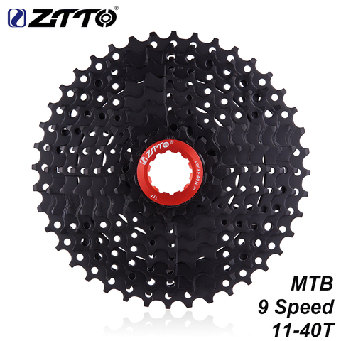 ZTTO 9 Speed 11-40T Cassette Black 9Speed 40T Freewheel 11-40 9s K7 Compatible MTB Mountain Bike M430 M4000 M3000 ► Photo 1/6