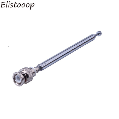 Elistooop Telescopic Extendable Antenna with BNC Connector Portable FM Radio Scanner VHF UHF TV Antennas 45cm ► Photo 1/6