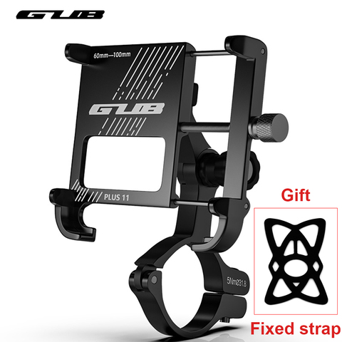 GUB Plus 11 Aluminum Phone Holder Bicycle Universal Phone Stand MTB Road Bike Adjustable Angle Handlebar Clip Support For 4-7.5