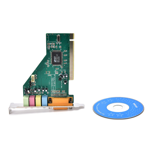 Hot 4 Channel 5.1 Surround 3D PC PCI Sound Audio Card w/Game MIDI Port Sound Card for PC Windows XP/7/8/10 ► Photo 1/6