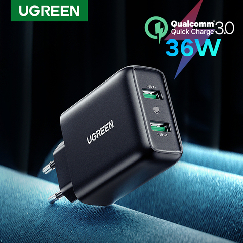 UGREEN USB Charger Quick 3.0 Charge 36W Fast Mobile Phone Charger Adapter for Samsung Xiaomi QC 3.0 Charger for Huawei Charger ► Photo 1/6