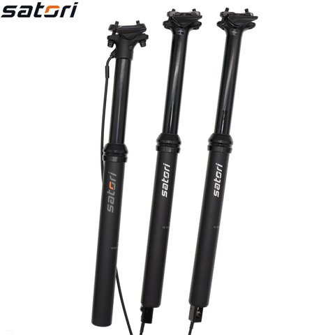 Satori MTB dropper seatpost height adjustable 150mm travel  sorata pro  remote control internal external cable 30.9 31.6mm ► Photo 1/6