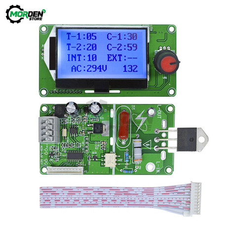 12864 LCD Display Digital Double Pulse Encoder Spot Welder Welding Machine Transformer Controller Board Time Control 40A 100A ► Photo 1/6