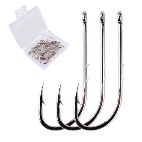 Long Shank Fishing Hook 1#-10# 1/0#-3/0# Fish Hooks High Carbon