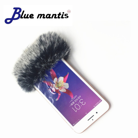 Outdoor Artificial pop filter Fur Wind phone mic sound recording Microphone Cover MuffWindscreen For Iphone 7 8 11 Xiaomi Huawei ► Photo 1/6