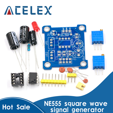 Adjustable NE555 Pulse Frequency Adjustable Module Duty Cycle Module Square Wave Signal Generator DIY Kit Board ► Photo 1/6