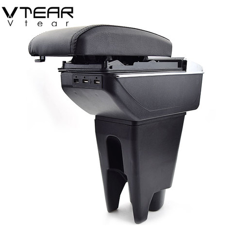 Vtear For Toyota Aygo BJ armrest arm rest leather storage box center censole interior parts accessories decoration car styling ► Photo 1/6