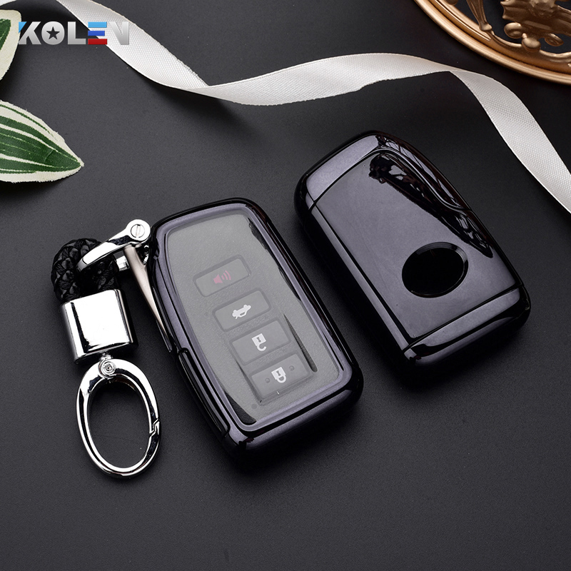 TPU Car Remote Key Case Cover For Lexus CT200H GX400 GX460 IS250 IS300C  RX270 ES240 ES350 LS460 GS300 450h 460h Key Fob Keychain