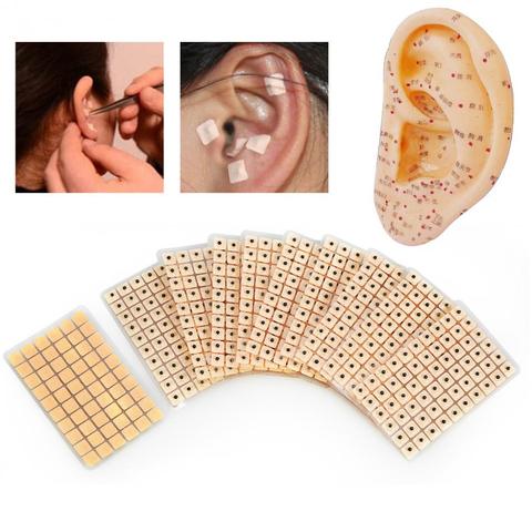 600Pcs Disposable Ear Press Seeds Medical Acupuncture Vaccaria Plaster Bean Ears Stickers Acupoint Massage Ear Massage Sticker ► Photo 1/1