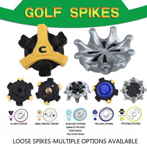 14Pcs Golf Shoes Spikes Cleats LOOSE Various Options Golf spikes Replacement FIT PING/TRI-LOK/SLIM-LOK/SMALL MEATAL/Q-LOK SYSTEM ► Photo 1/5
