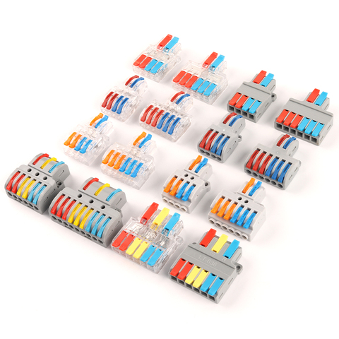 Quick Splitter 2 In 4/6 Out 3 in 6/9 out Wire Connector Universal Wiring Cable Connector  Push-in Conductor Terminal Block ► Photo 1/6