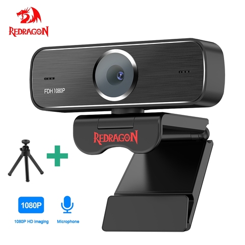 REDRAGON GW800 HITMAN USB HD Webcam Built-in Microphone Smart 1920 X 1080P 30fps Web Cam Camera for Desktop Laptops PC Game ► Photo 1/6