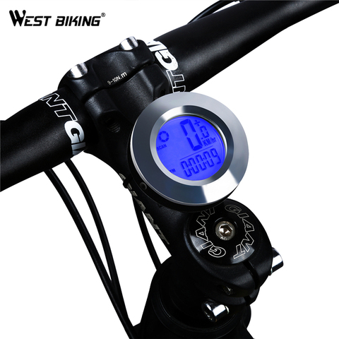 WEST BIKING Wireless Bicycle Computer Waterproof Speedometer Backlight MTB Road Bike Handlebar Odometer Cycling Computer ► Photo 1/6