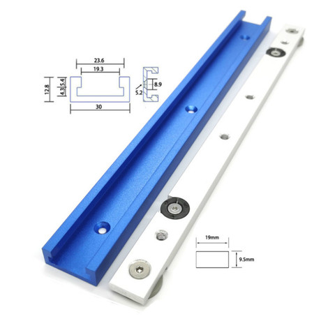 Woodworking Aluminium Alloy Miter Track Slot or Miter Slider Bar Table Saw Miter Gauge Rod T track Slot Workbench DIY Tools ► Photo 1/6