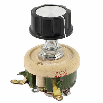 Wirewound Ceramic Potentiometer Adjustable Rheostat Resistor 25W 20Ohm w Knob ► Photo 1/2