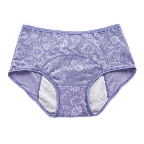 New Women Jacquard Physiological Period Leak Proof Menstrual Panties Breathable Seamless Female Underwear High Elasticity Breifs ► Photo 1/6