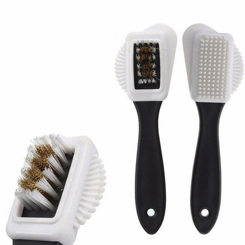 2-Sided Shoe Brush Cleaning Brush Shoes Renovation Cleaning Care Fit for Suede Nubuck Shoes Black Boots S-type Brush Wholesale ► Photo 1/4