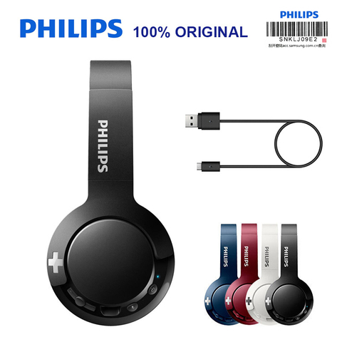 Original Philips Wireless Headphone SHB3075 HIFI Bluetooth 4.1 With Mic Noise Reduction for Galaxy S8/S9/S10 Note 8/9 Huawei ► Photo 1/6