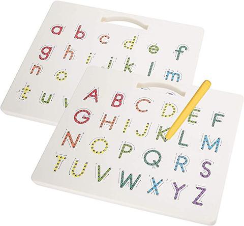 2 In 1 Magnetic Drawing Board toys Alphabet Letter Tracing Board Educational Letters Read Write Learning Alphabet Preschool Gift ► Photo 1/6