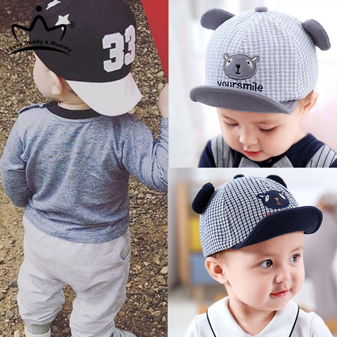 Cute Baby Boy Cap Embroidery Number Baby Baseball Cap Summer Autumn Children Cotton Sun Hat ► Photo 1/6