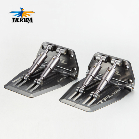 RC A Pair Of High Quality Adjustable Trim Flaps 69*57*30mm For Nitro Gas RC Model Boat ► Photo 1/4