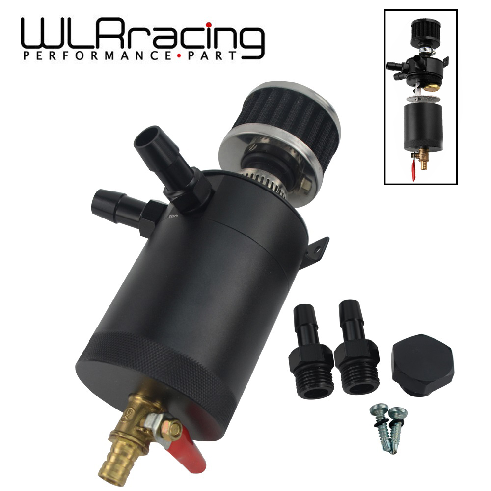 Universal Billet Aluminum Baffled 3/8" NPT Inlet Outlet 2 Ports Oil