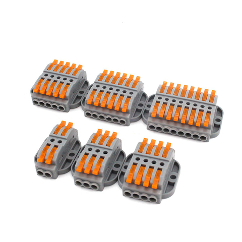 Wire Connector 222-412 413 223 Pin Docking Fast Universal Compact Conectors Wiring Conductor Push-in Terminal Block LED Conector ► Photo 1/6