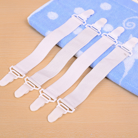 4Pcs Bed Sheet Straps Adjustable Elastic Bed Sheet Clips Holder Mattress  Cover Blankets Grippers Bed Sheets