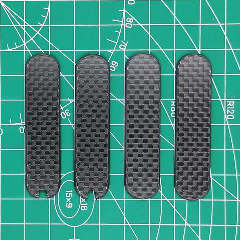 1 Pair DIY Carbon Fibre Handle Scales for 58 mm Victorinox Swiss Army Knife ► Photo 1/6