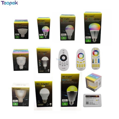 MiBoxer 2.4G 4W 5W 6W 9W 12W Led Bulb,Smart Wireless CCT RGBW RGBWW RGB+CCT Led Light,MR16 GU10 E14 E27 Led Lamp ► Photo 1/6