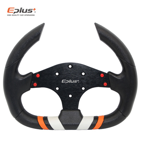 EPLUS Car-styling Sport Steering Wheel Racing Type PU Universal 13 Inches310MM Aluminum Retrofit Modified Kart ► Photo 1/6