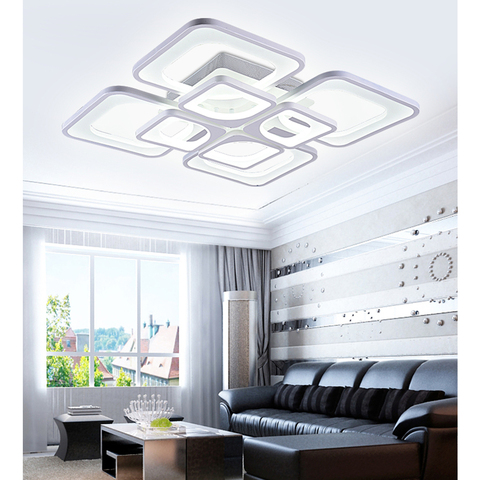 Modern LED  Ceiling Light 72W/Cool White Flush Mount Square Shape White Ceiling Light for Living Room Bedroom ► Photo 1/6