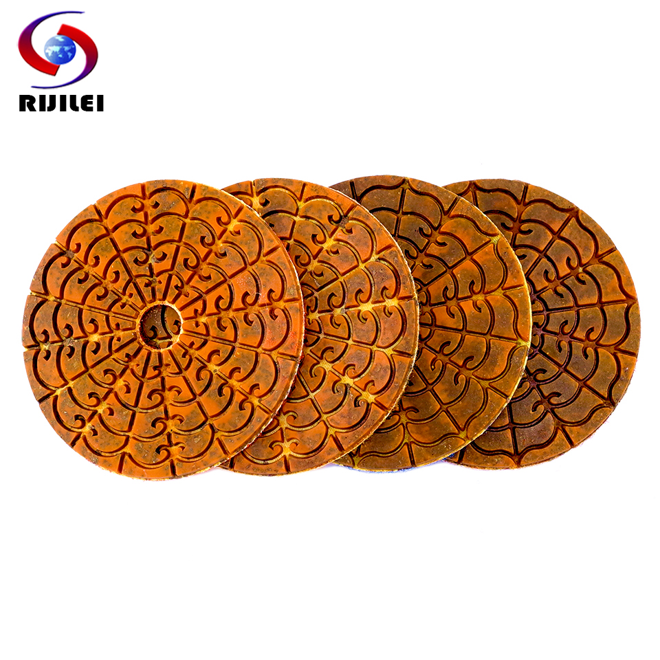 RIJILEI 4PCS 4 Inch Super Diamond Polishing Pads Copper Metal Bond Wet  Polishing Pad for Granite Marble Stone Grinding Disc - Price history &  Review, AliExpress Seller - RIJILEI GZ Store