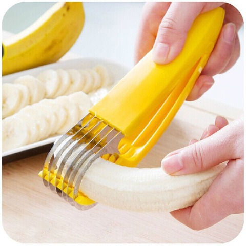 Banana Slicer Kitchen Gadgets Creative Cut Fruit Peeler Kitchen