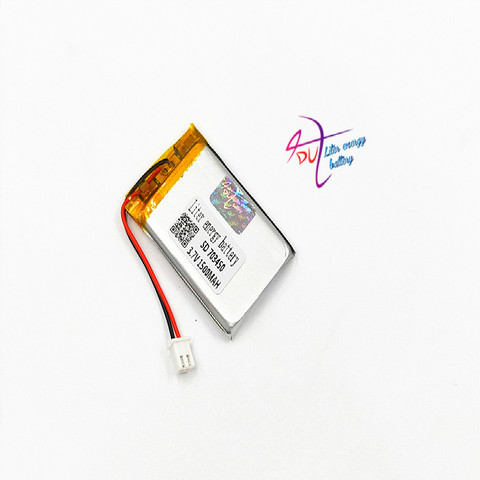 JST XH 2.54mm 703450 3.7V 1500MAH 703448 Lithium Polymer LiPo Rechargeable Battery For Mp3 headphone PAD DVD bluetooth camera ► Photo 1/5