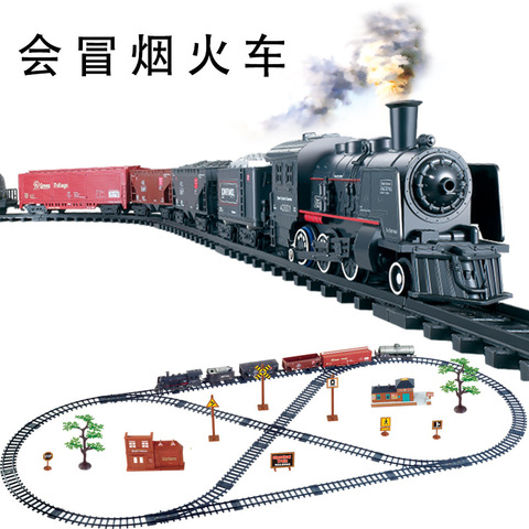 1:87 High simulation Classic Electric Trains Vihcle Railway Motorized Trian Track Set Model Toy Kids Toys for Children ► Photo 1/6