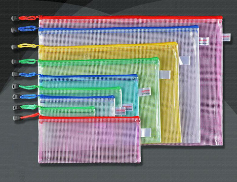 Office Home Plastic Pen File A3 A4 A5 A6 B4 B5 B6 B8 Document Bags Zipper Folders Pockets ► Photo 1/3
