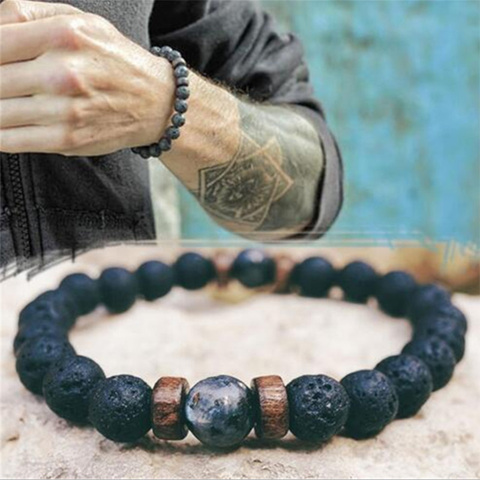 mens bracelet men jewelry women bracciali natural stone beads bracelet braclets bracelete accesorios hombre bracciale armbanden ► Photo 1/6